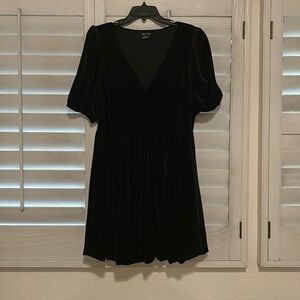 Little Black Velvety Dress